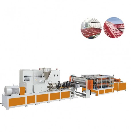 PVC Single / Multi Stratum Caloris Insulation Corrugated Board & GRADATUS Roofing extrusionem Line a Jwell Machinery Sina
